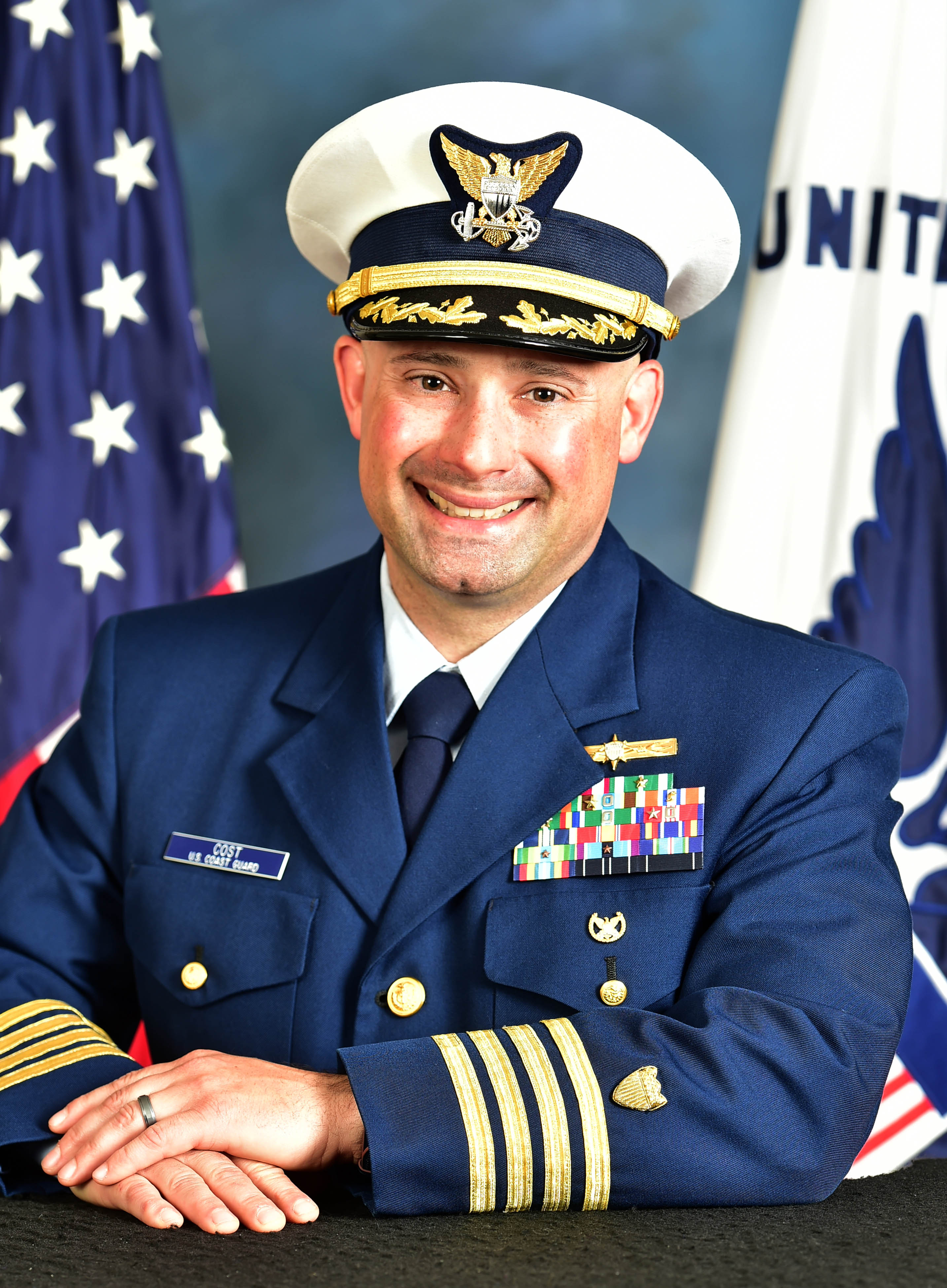 Official photo of Captain Daniel H. Cost Official photo of Captain Daniel H. Cost